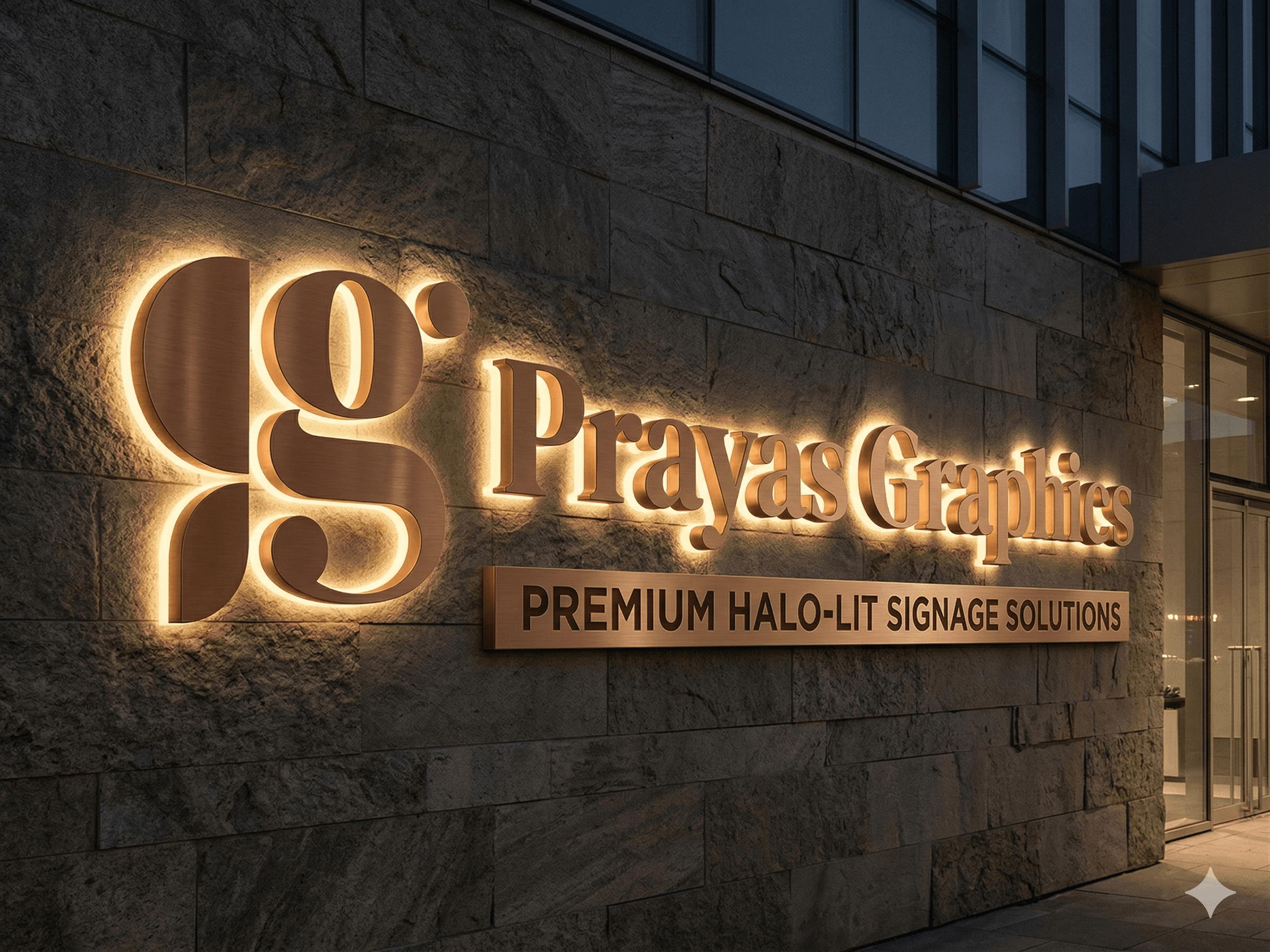 SS Letter (Backlit Golden)